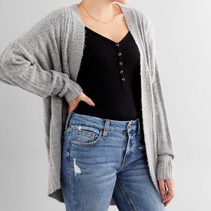 Heather Grey Cardigan